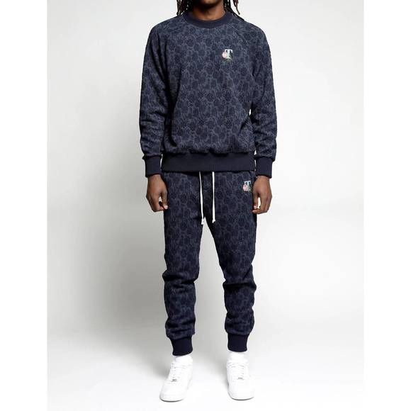 NEW TWENTY MONTREAL floral 3d blister pants in twilight - Picture 1 of 1